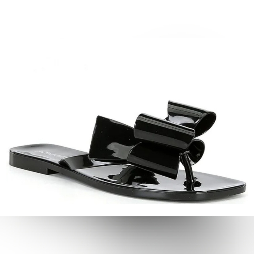 Jeffrey Campbell Sugary Jelly Bow Thong Sandals